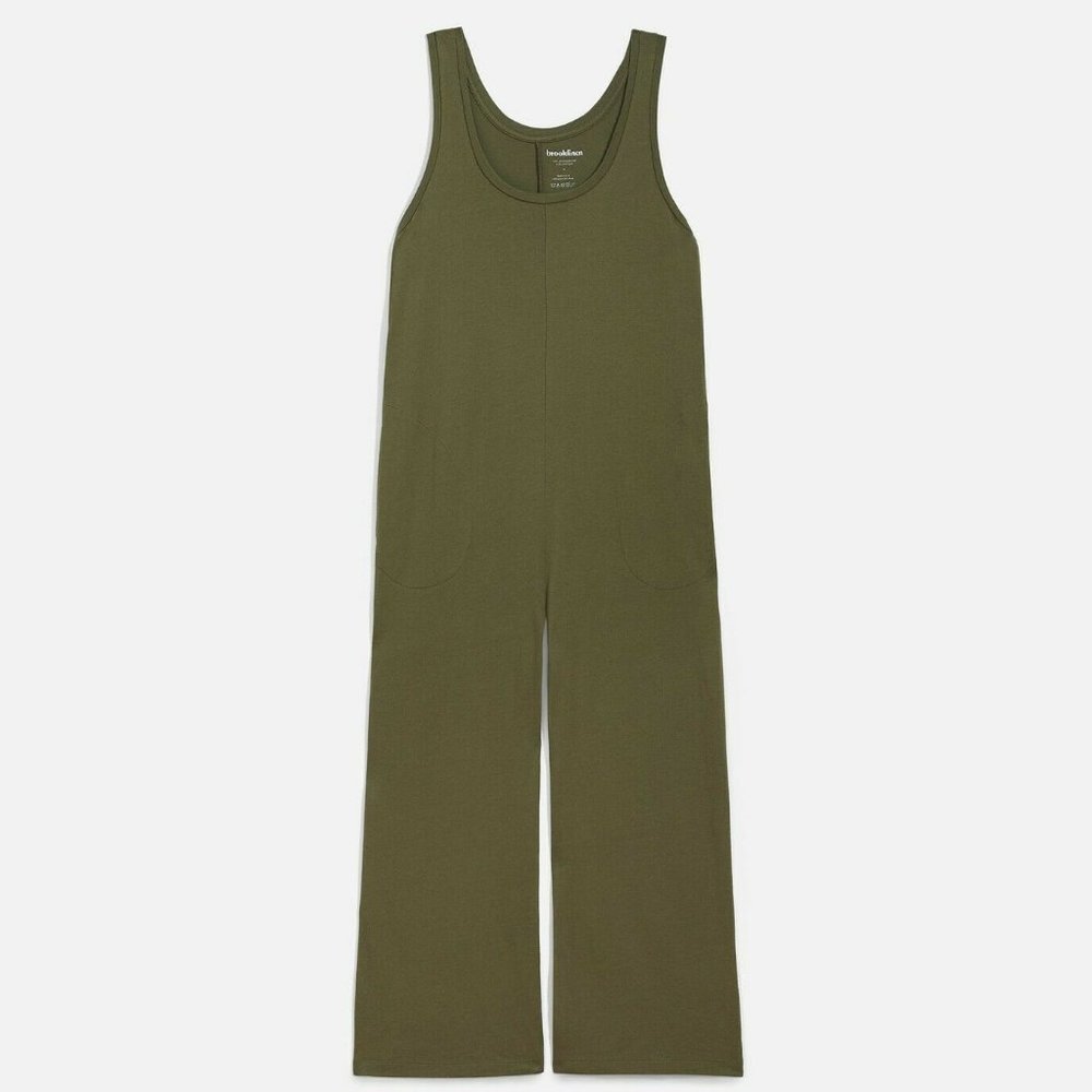 Brookelinen Adelphi Sage Green Jumpsuit Size S